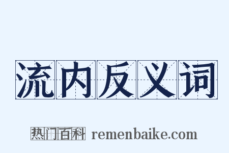 流内反义词是什么意思的图片